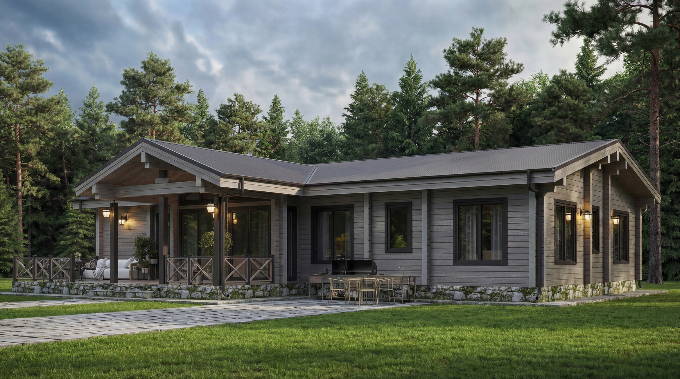 Дом из клееного бруса VZ-404